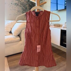 PrettyLittleThing Rust Striped Top